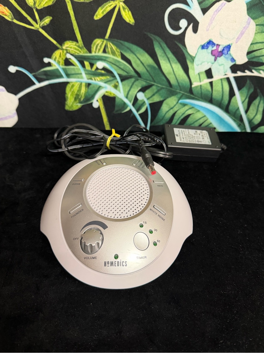 HoMedics White Noise Machine - Silver/Light Gray